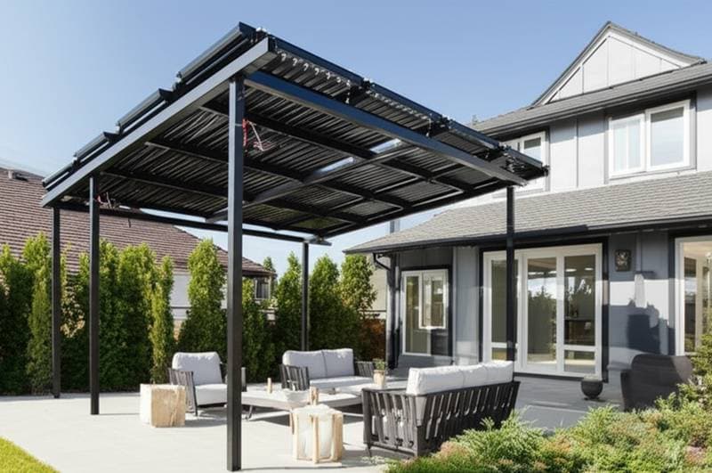 Featured image for Solar Pergolas Cut Energy Bills While Adding Shade