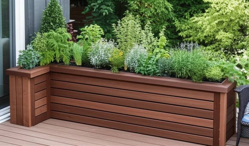 Featured image for Deck Benches That Grow Herbs While You Relax