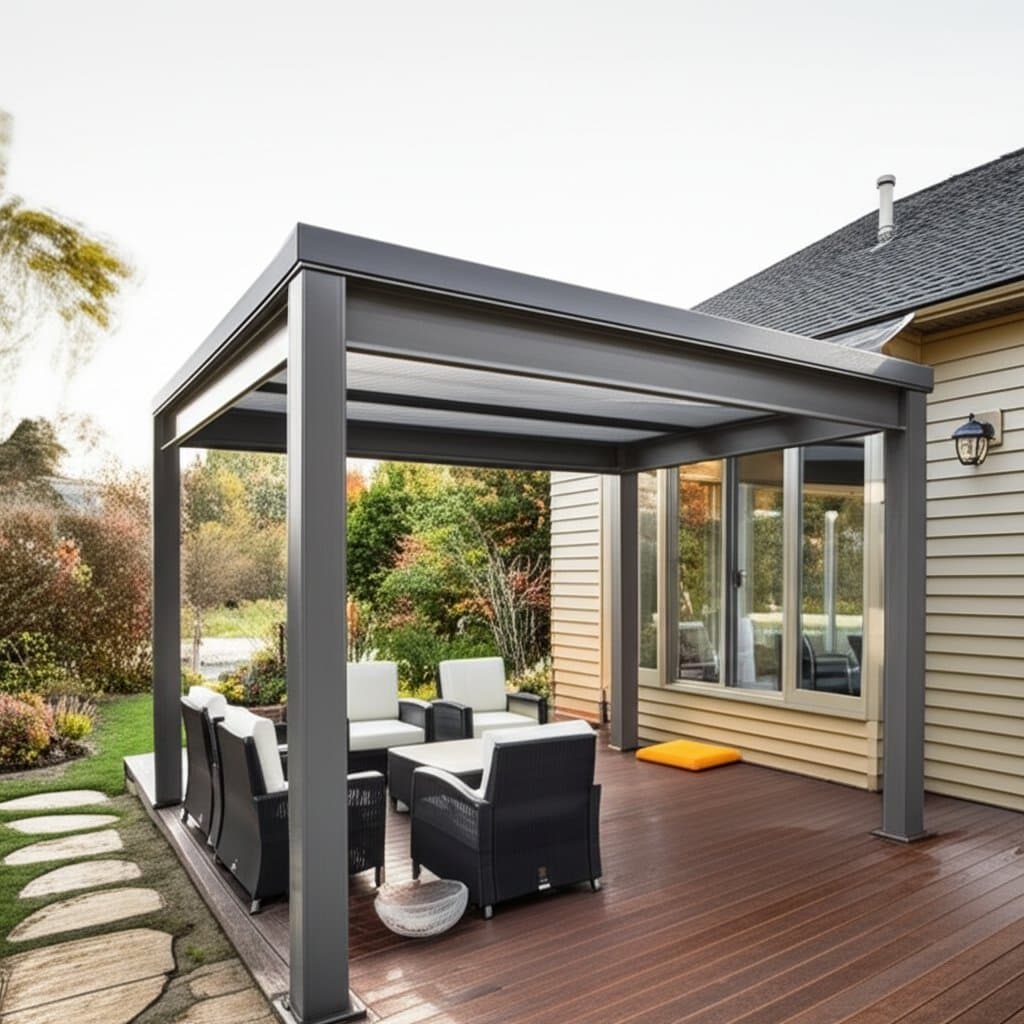 Featured image for Pergola Pods Turn Decks into All-Weather Retreats
