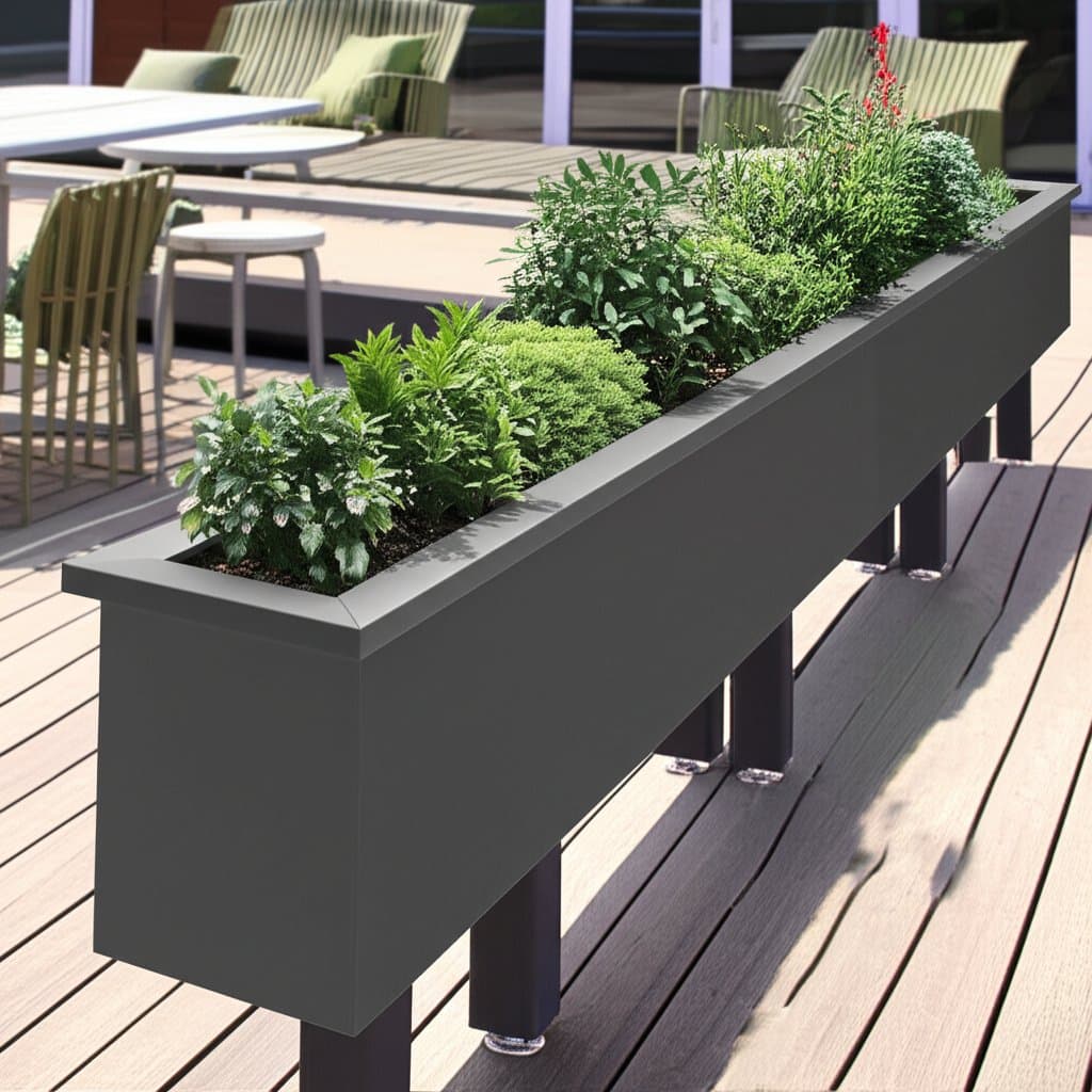Featured image for Built-In Planters That Turn Railings Into Living Borders