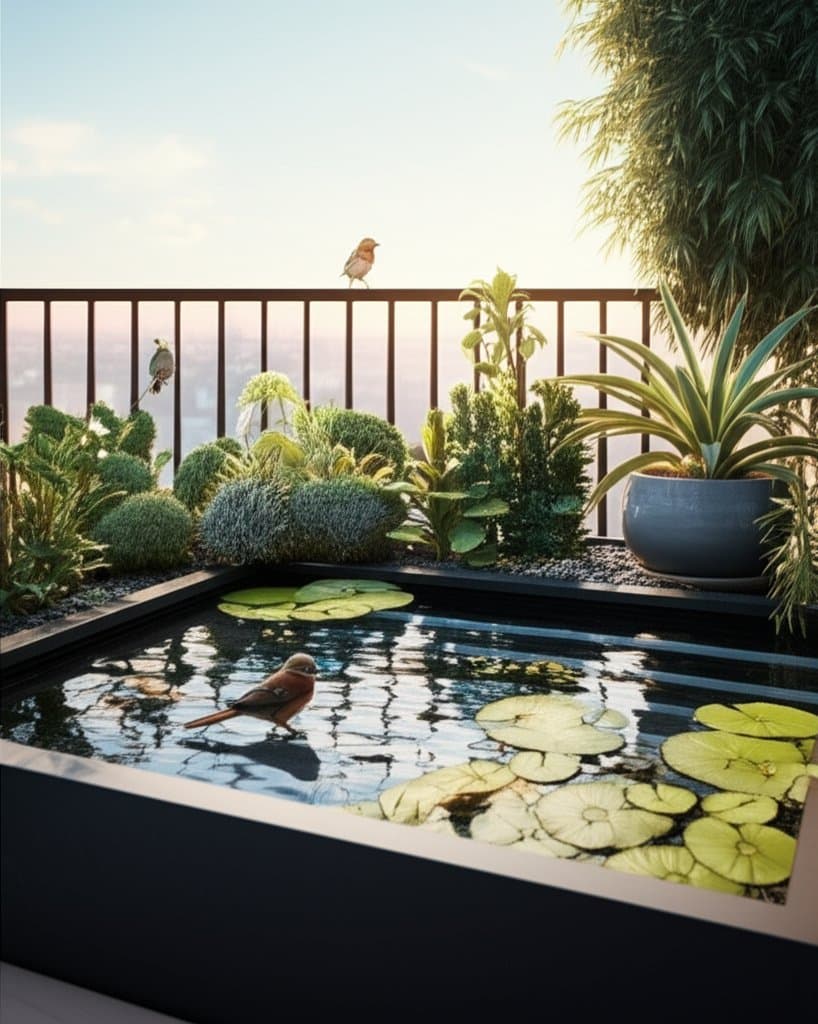 Featured image for Balcony Water Gardens That Bring Birds to Your Door