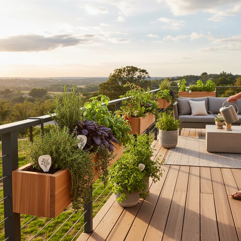 Featured image for Turn Deck Railings into Herb Gardens That Feed You
