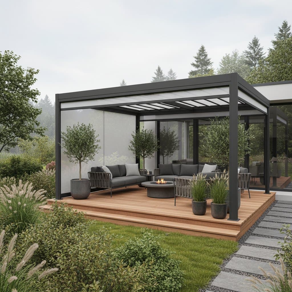 Featured image for Pergola Pods Shield Decks From Rain and Wind