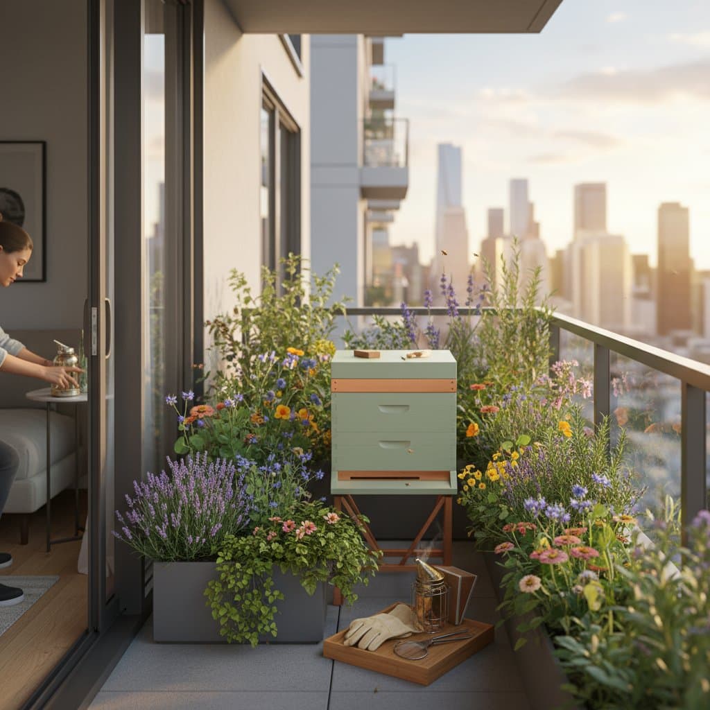 Featured image for Start a Balcony Hive With One Small Box and Basic Gear