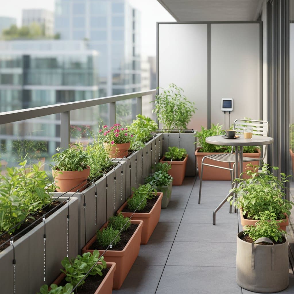 Featured image for Drip Tape Keeps Container Plants Watered for Weeks