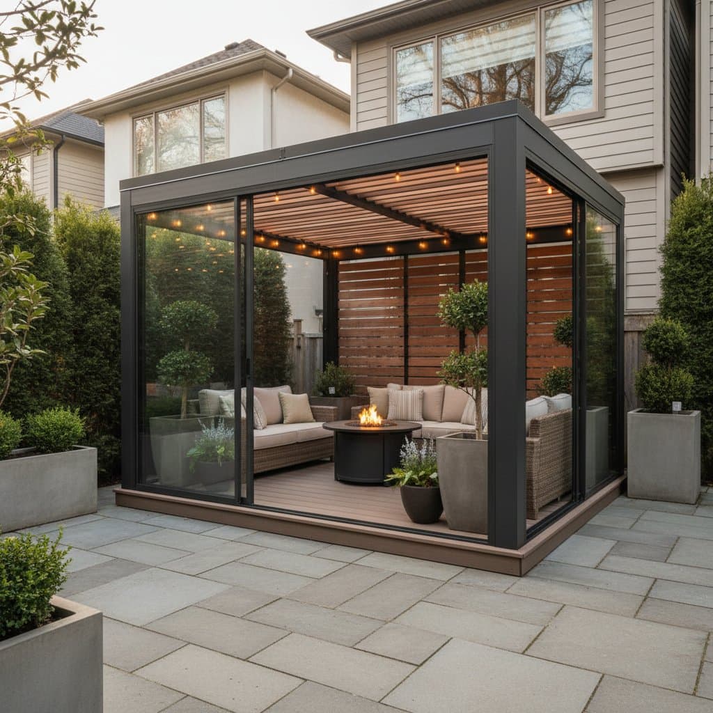 Featured image for Pergola Pods Turn Small Yards Into Year-Round Rooms