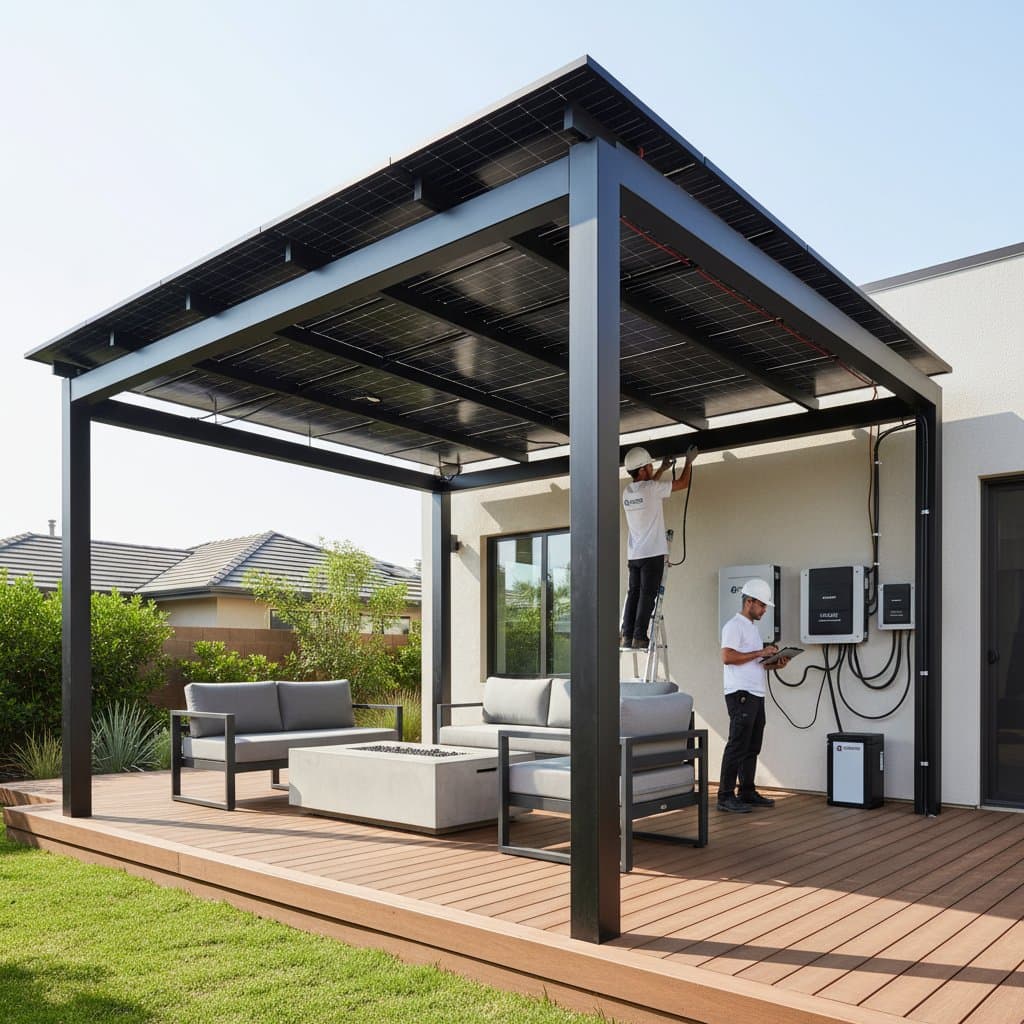 Featured image for Solar Pergolas Turn Deck Shade Into Clean Energy