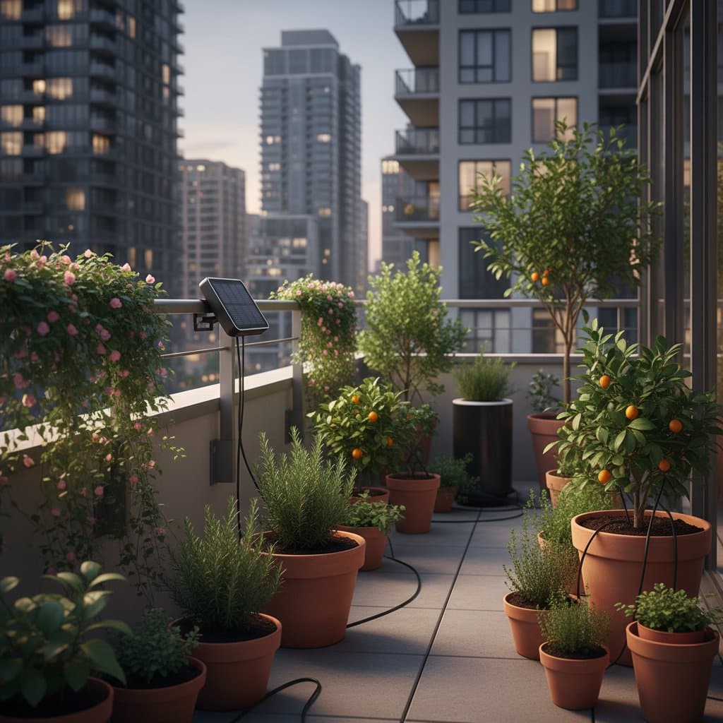 Featured image for Solar Drip Systems Cut Balcony Watering to Zero