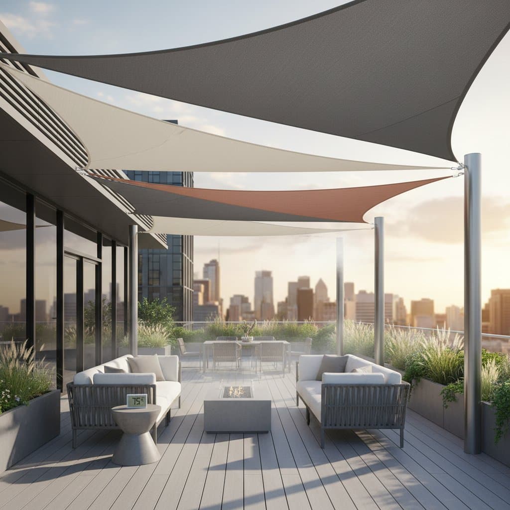 Featured image for Shade Sails Block 95% of UV and Drop Deck Temps 15°F