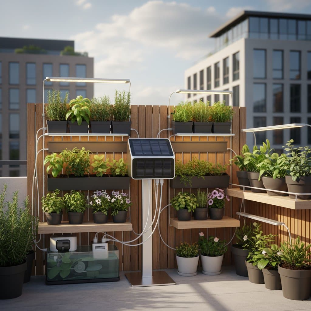 Image for Solar Hubs Run Your Balcony Garden Automatically