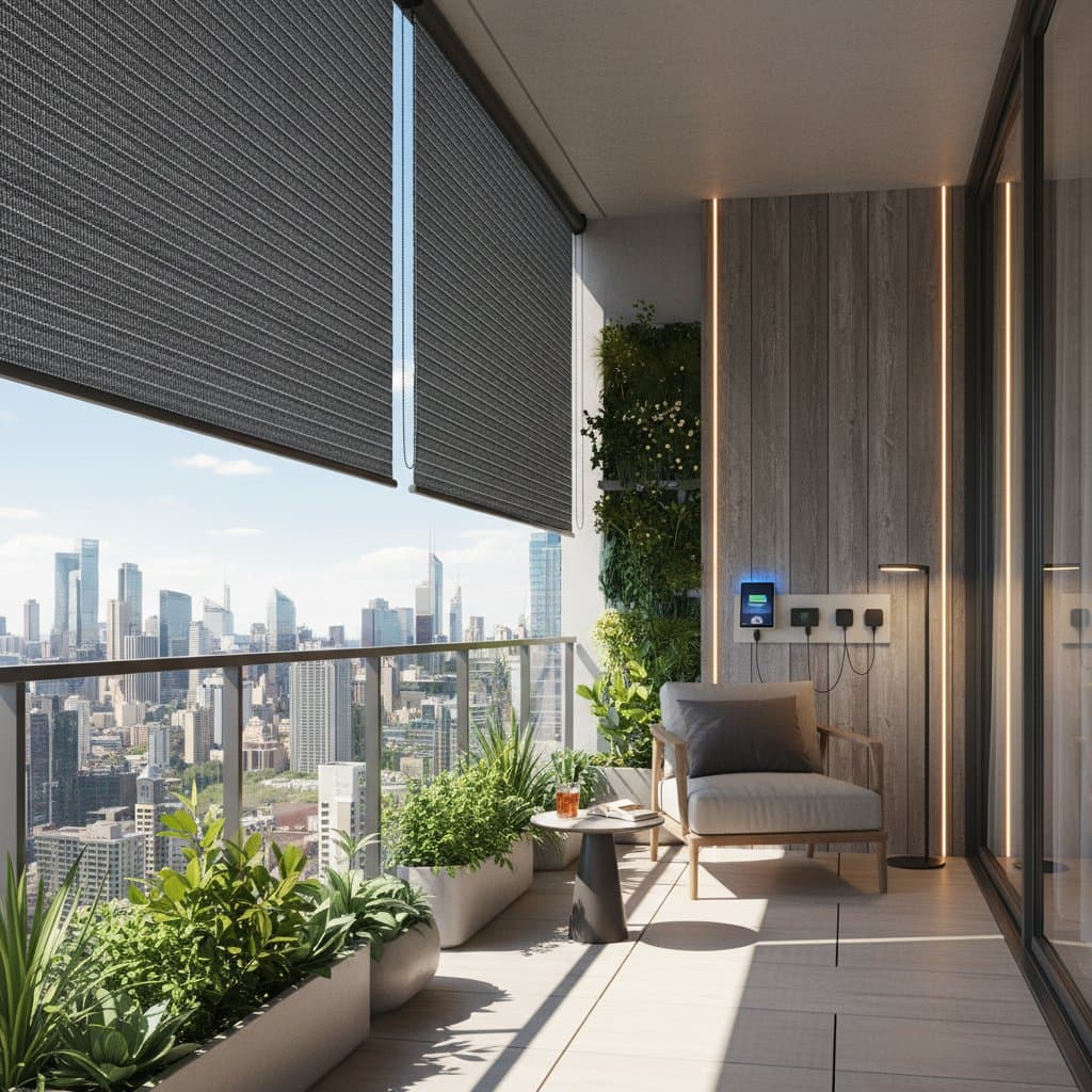 Featured image for Solar Shades Block Heat While Powering Your Balcony