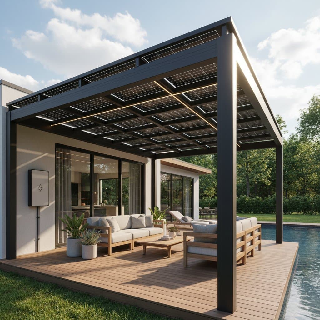Featured image for Solar Pergolas Turn Your Deck Into a Power Plant