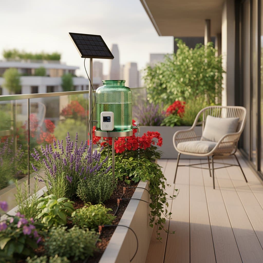 Image for Solar-Powered Watering Cuts Balcony Care by 80 Percent