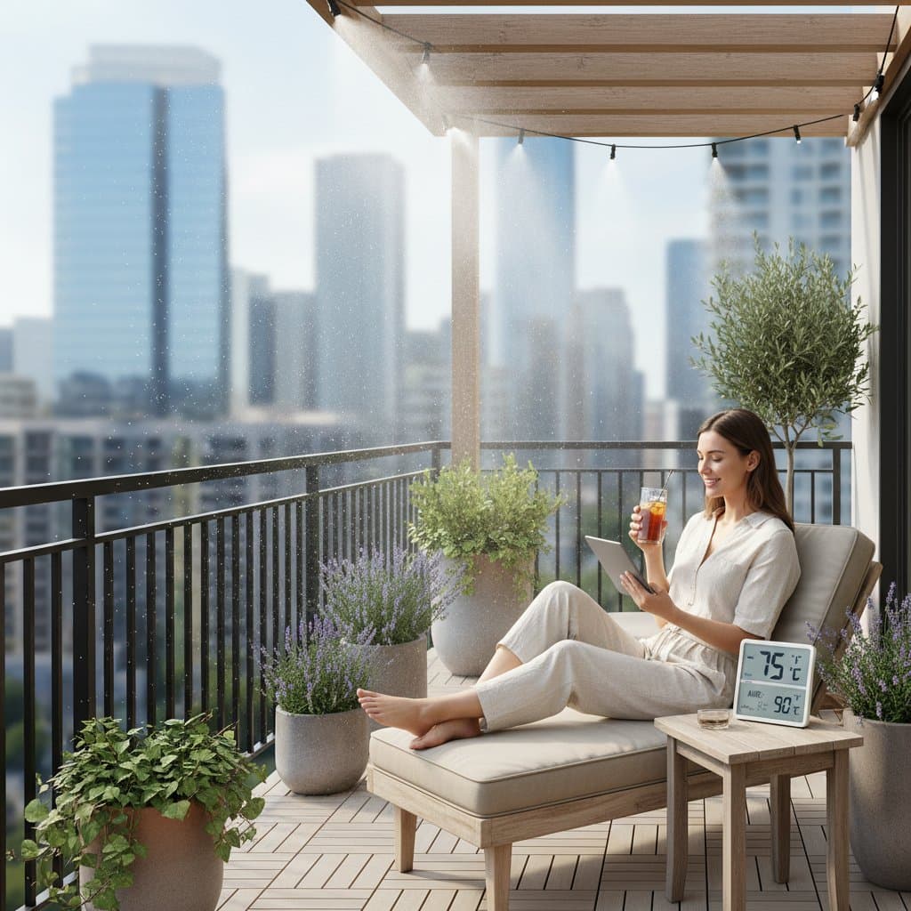 Featured image for Cool Balconies 15° Cheaper with Micro-Misting Systems