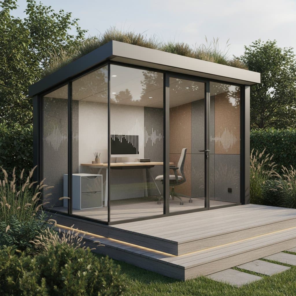 Featured image for Acoustic Garden Pods Block Noise Without Losing Light
