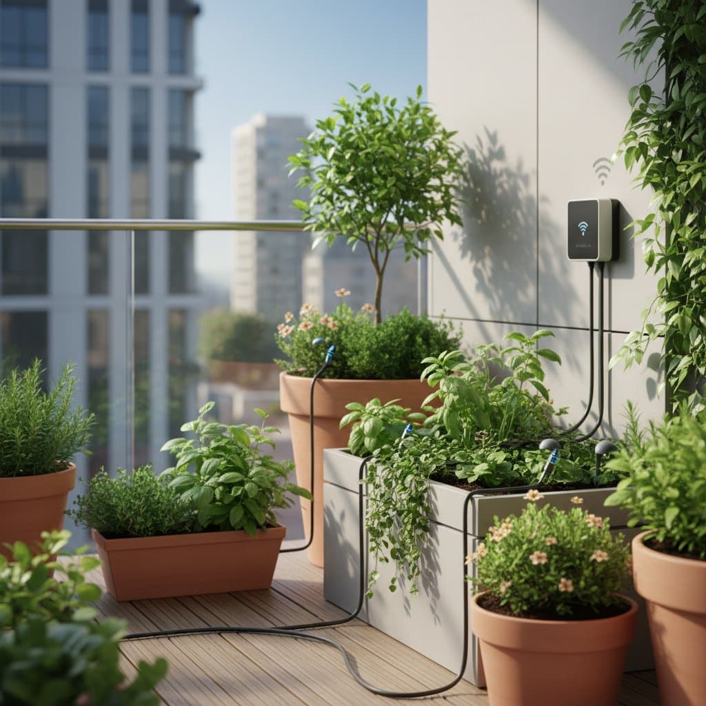 Image for AI Drip Systems Cut Balcony Watering to Zero Effort