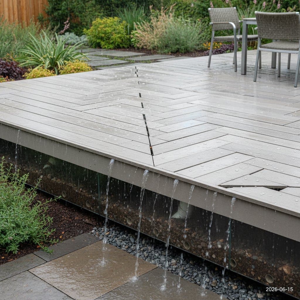 Featured image for Permeable Decking Drains Rain Through Your Deck Surface