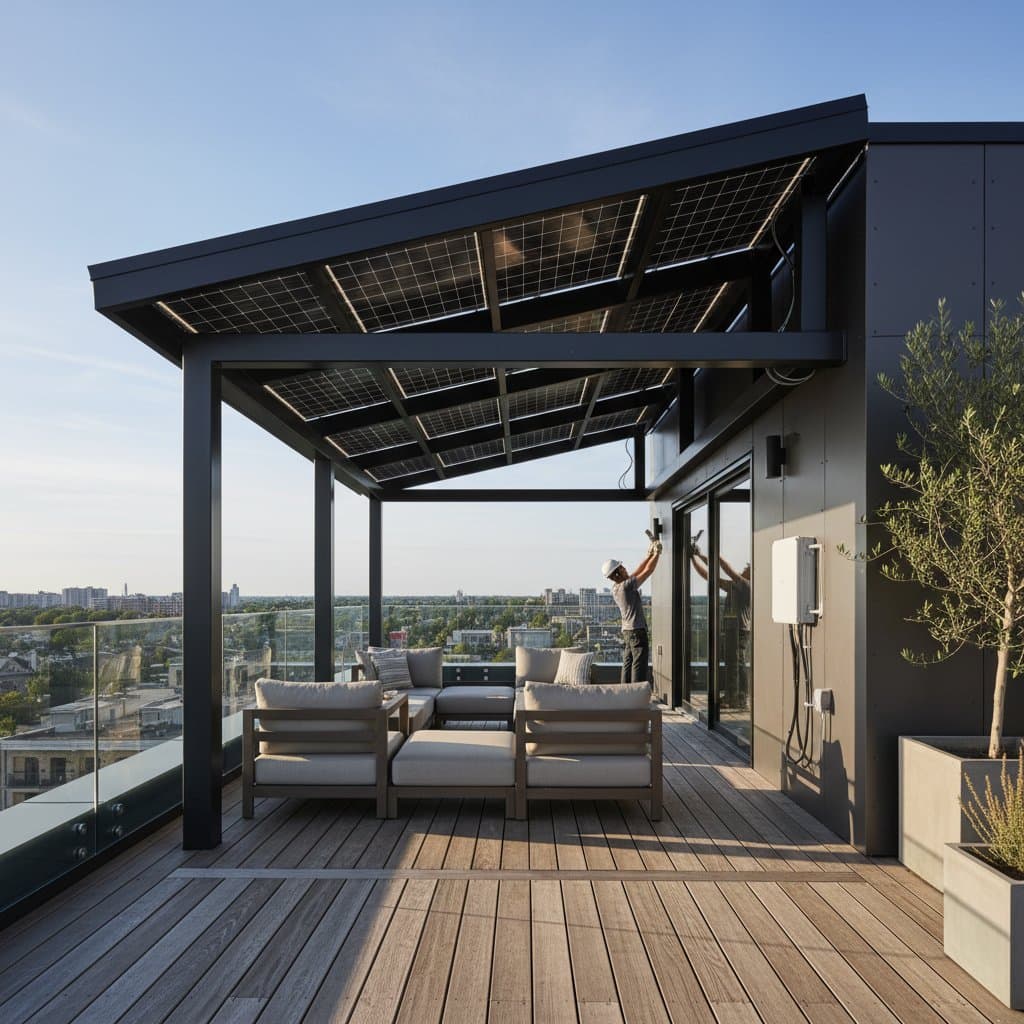 Featured image for Solar Canopies Cut Energy Bills While Shading Decks
