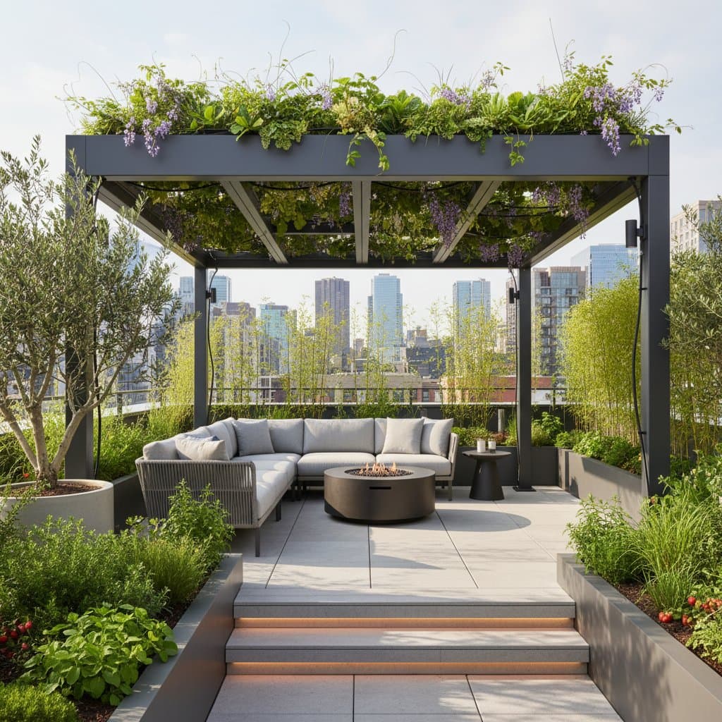 Image for Living-Roof Pergolas: Cool Shade That Grows