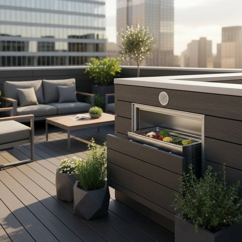 Featured image for Hidden Compost Bins That Keep City Decks Clean