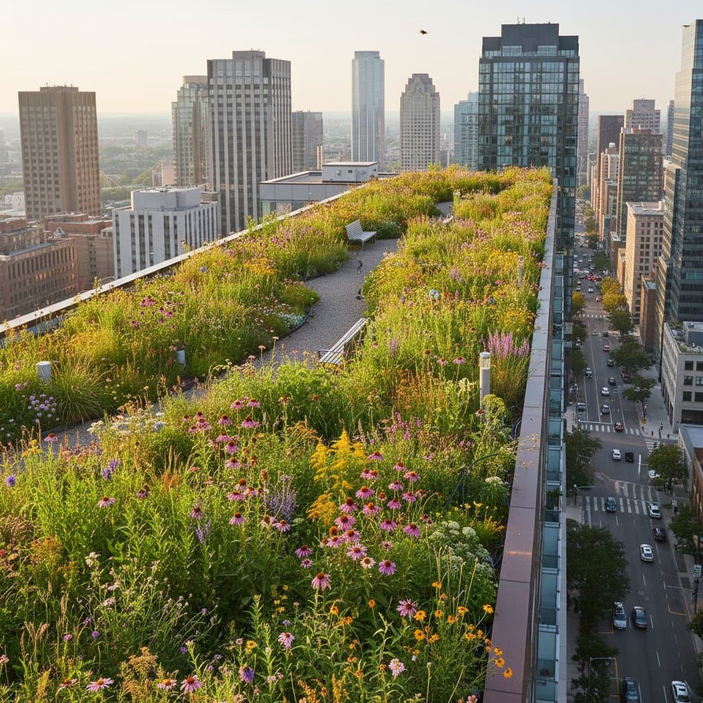 Featured image for Turn Your Rooftop Into a Native Pollinator Meadow
