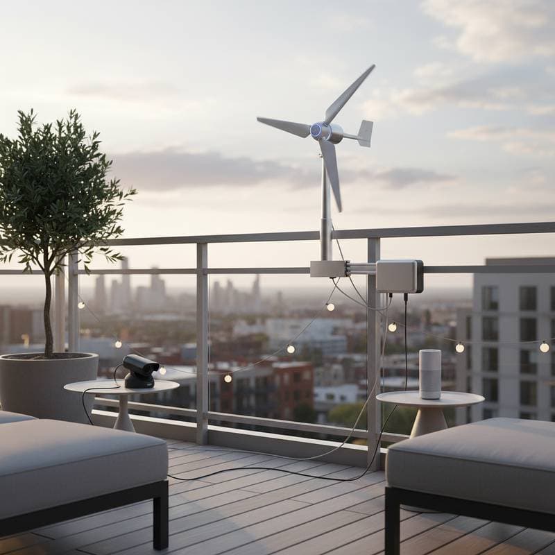 Featured image for Balcony Wind Turbines Power Smart Outdoor Devices