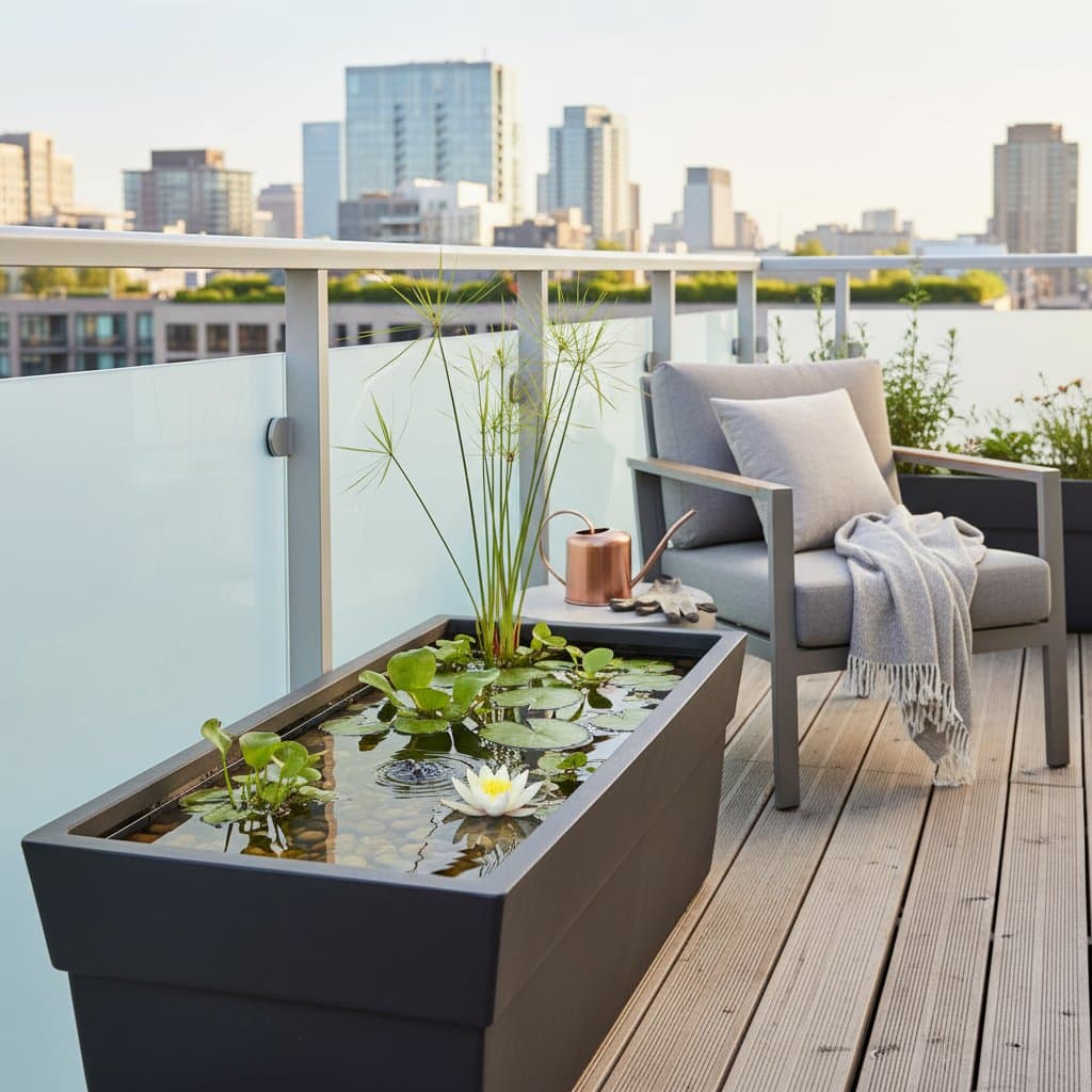 Featured image for Create a Balcony Pond in 18 Inches or Less