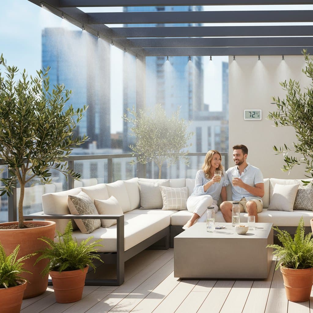 Image for Balcony Misting Systems Drop Temperature 20° Fast