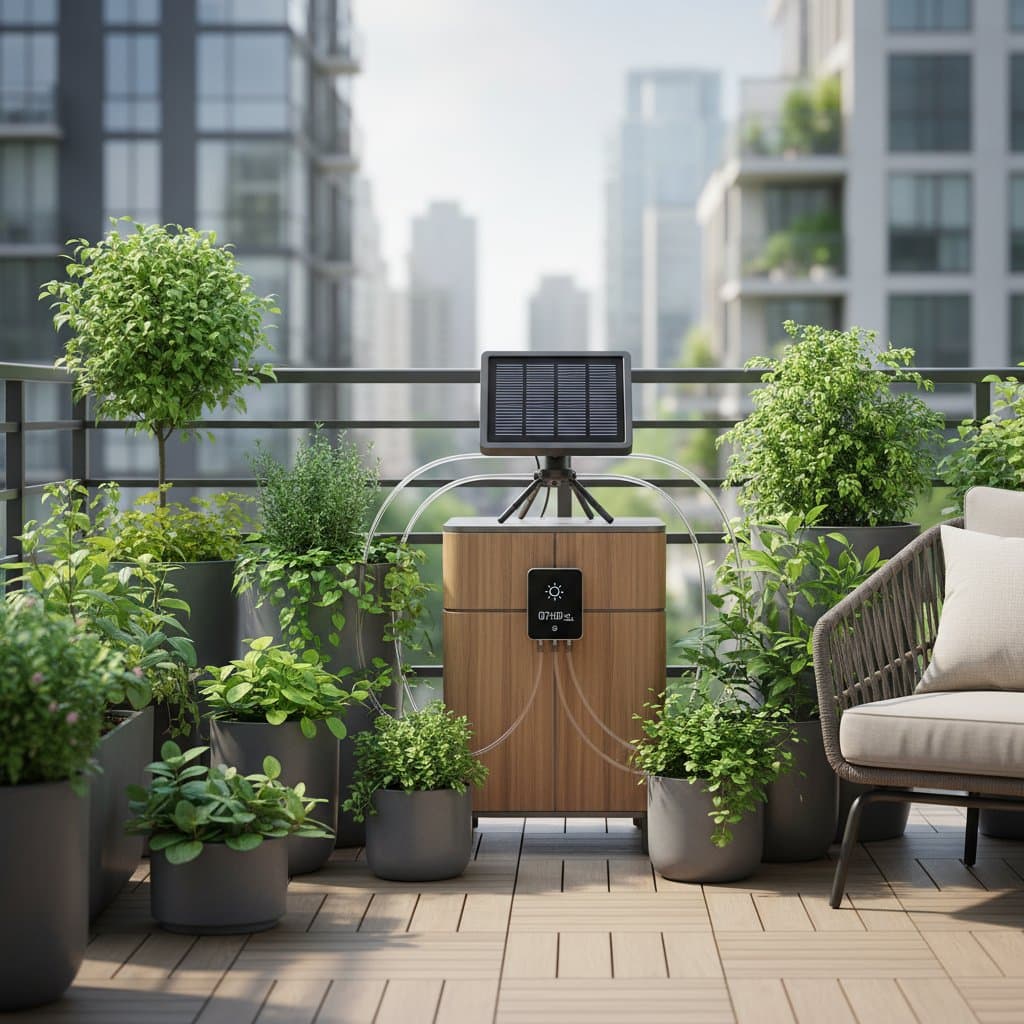 Image for Solar Power Runs Your Balcony Garden Automatically
