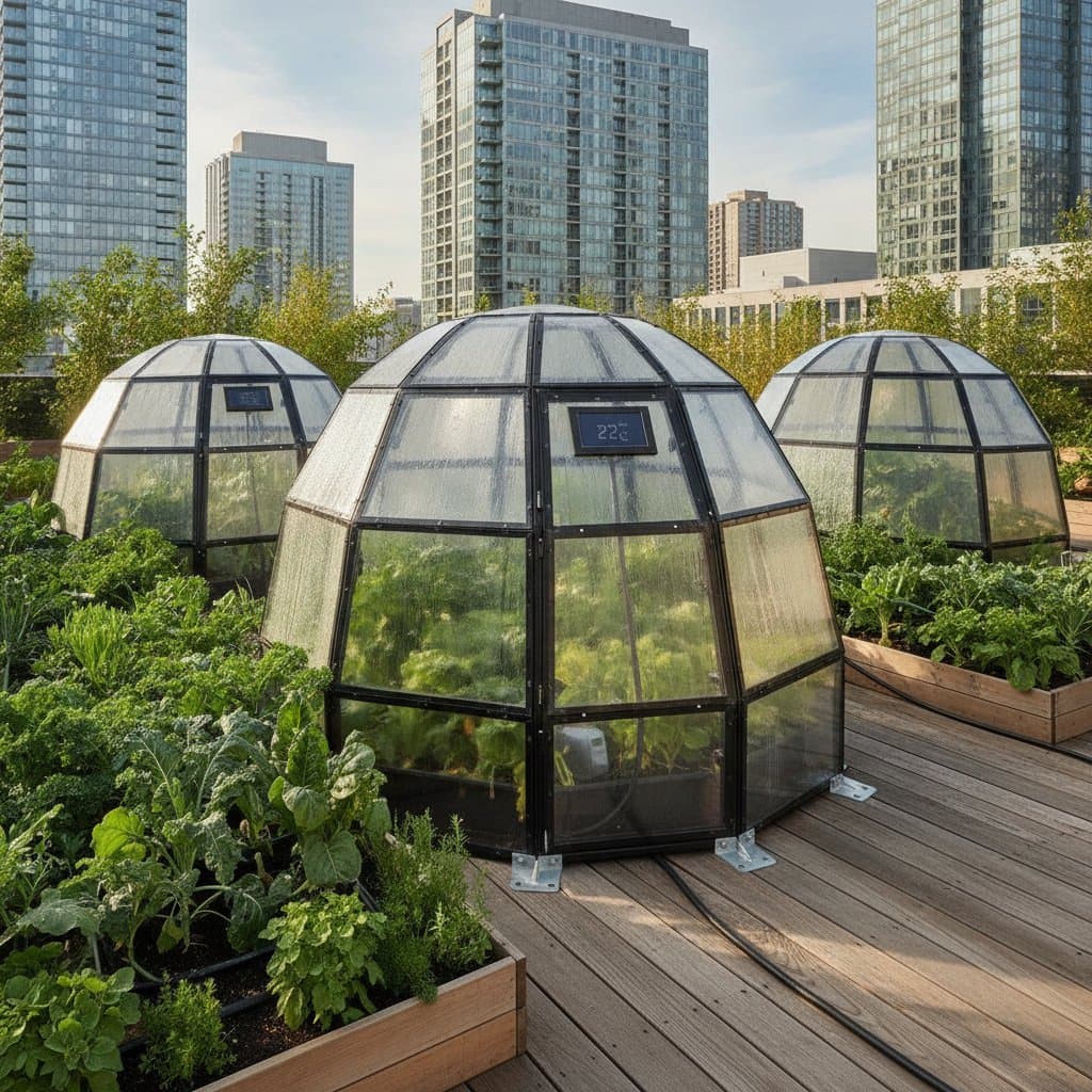 Featured image for Microclimate Pods Add 4-8 Weeks to Rooftop Gardens
