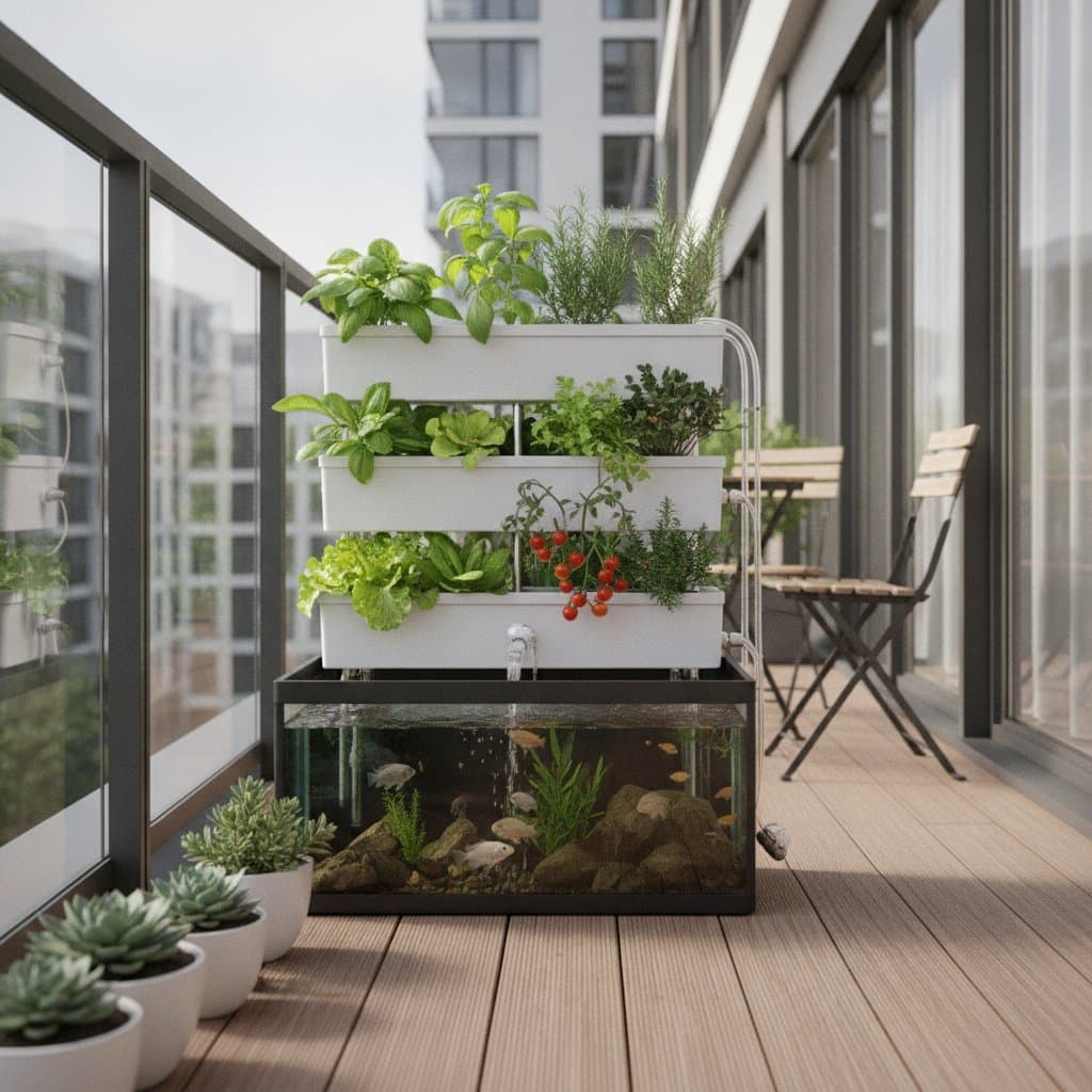 Image for Balcony Aquaponics: Grow Food and Raise Fish Together