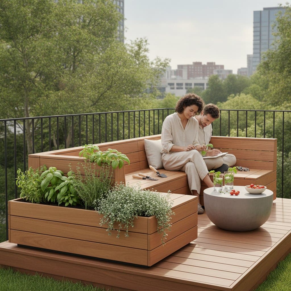 Image for Deck Furniture That Grows Herbs Right Where You Sit