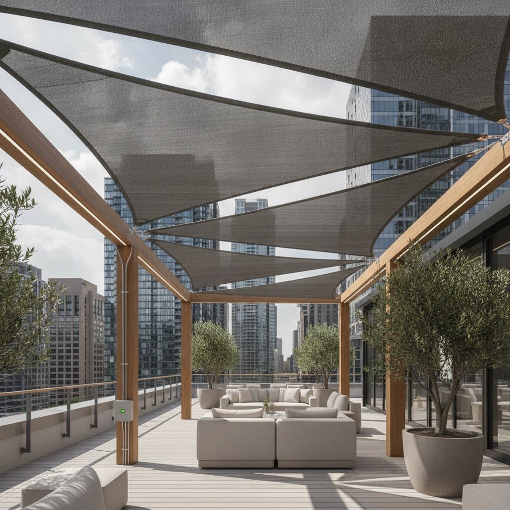 Featured image for Solar Shade Sails Cut Heat While Generating Power