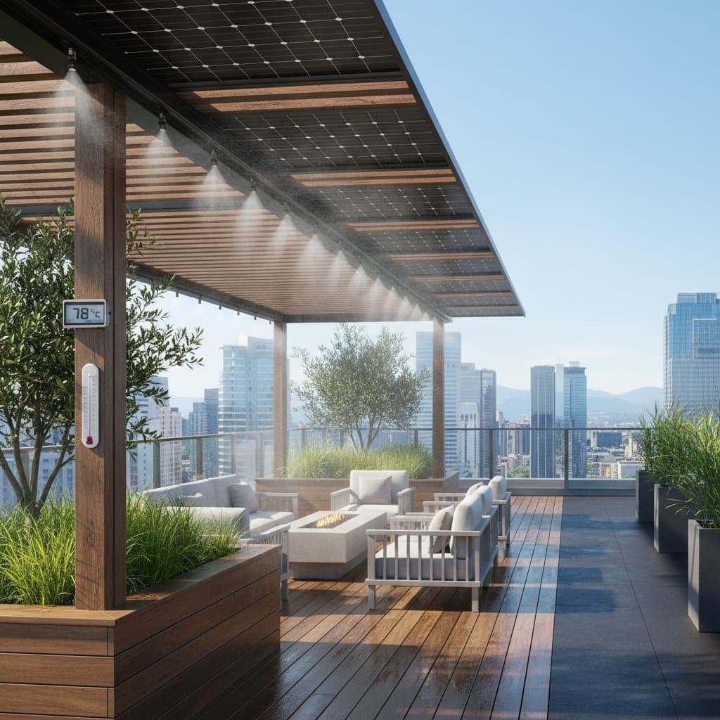 Featured image for Solar Misting Drops Rooftop Temps 20 Degrees