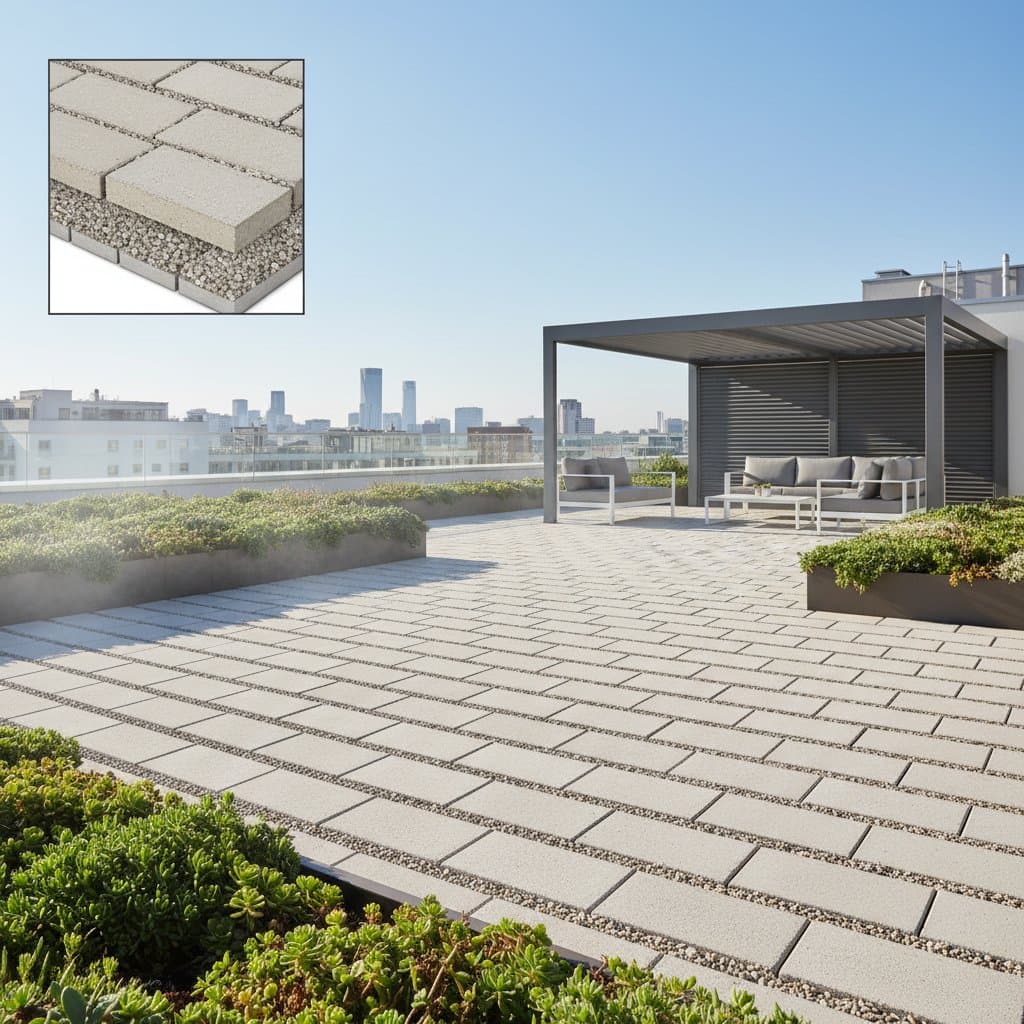 Image for Permeable Pavers Cut Rooftop Heat by 15 Degrees