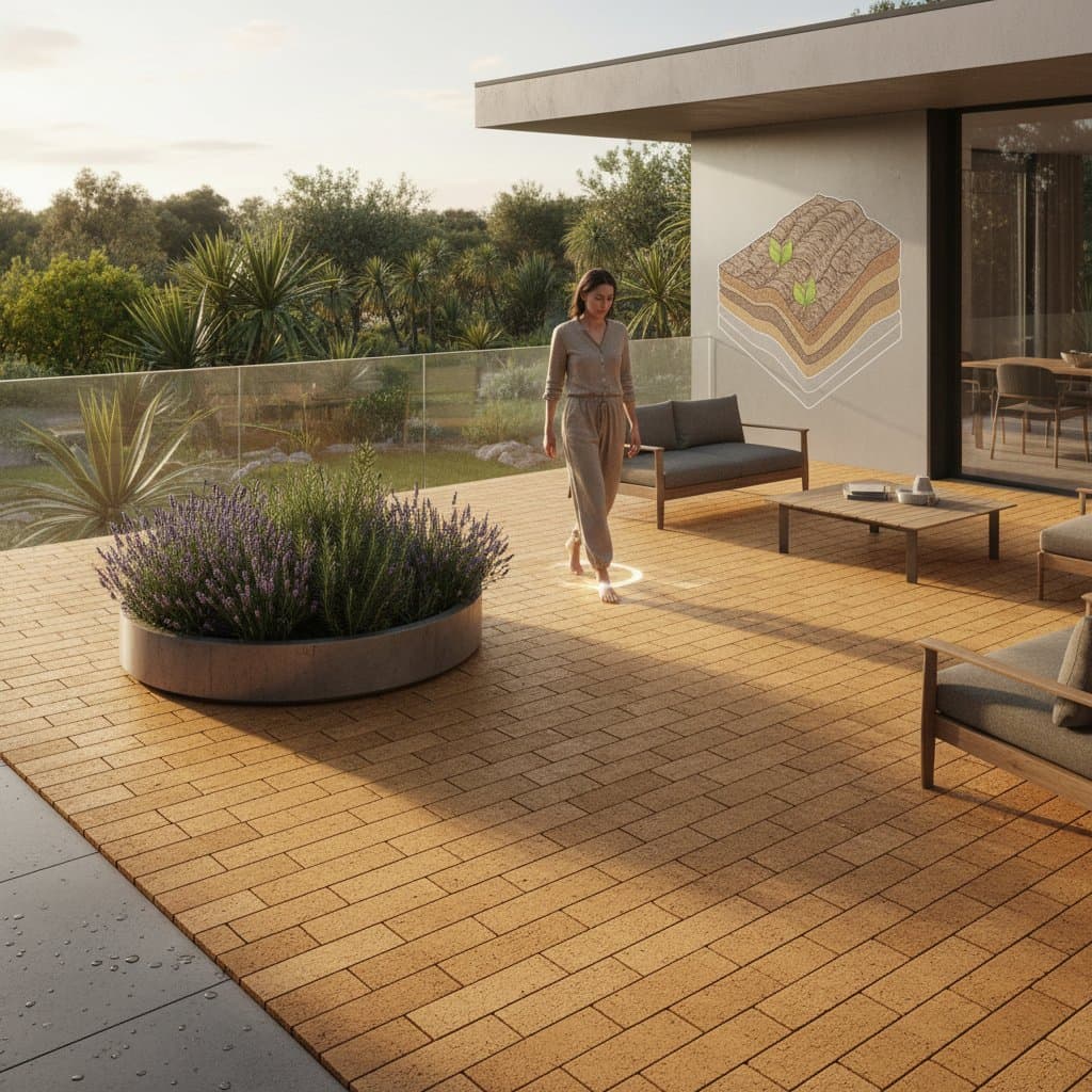 Featured image for Cork Decking Renews Itself While You Walk On It