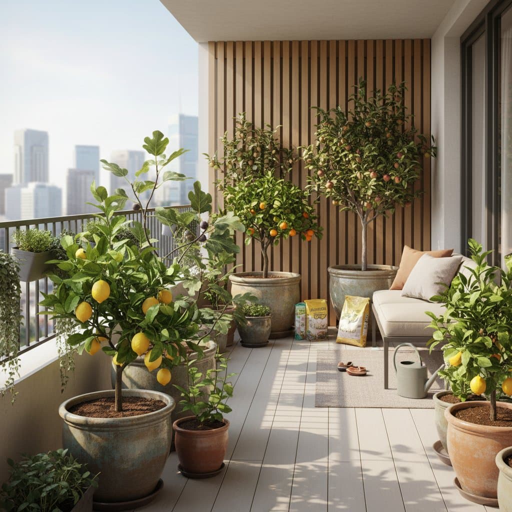 Featured image for Dwarf Fruit Trees Turn Balconies into Productive Orchards