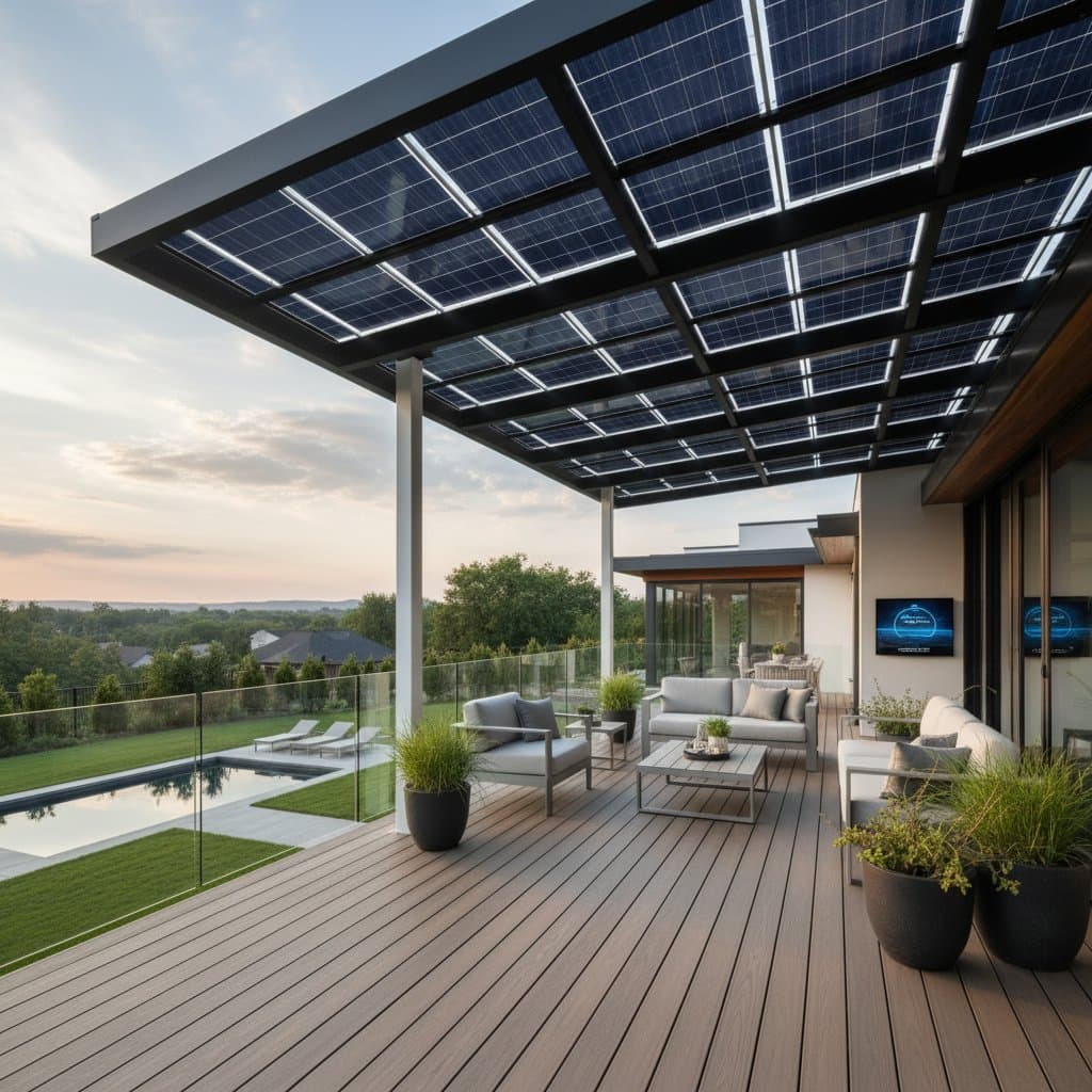 Image for Solar Canopy Decks Generate 1-3 Kilowatts of Power