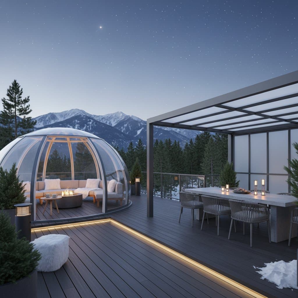 Featured image for Glass Domes Keep Your Deck Open All Year