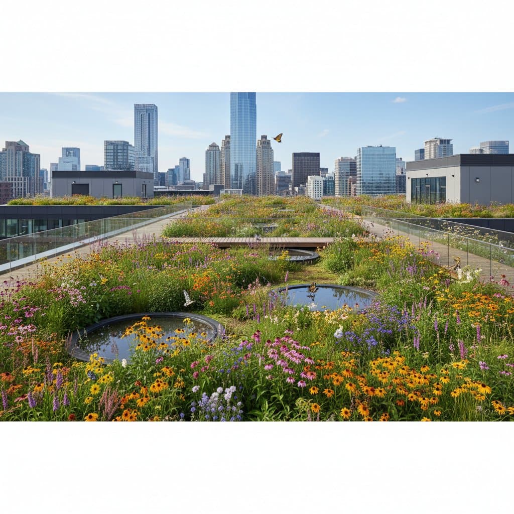 Featured image for Turn Your Rooftop Into a Native Pollinator Meadow