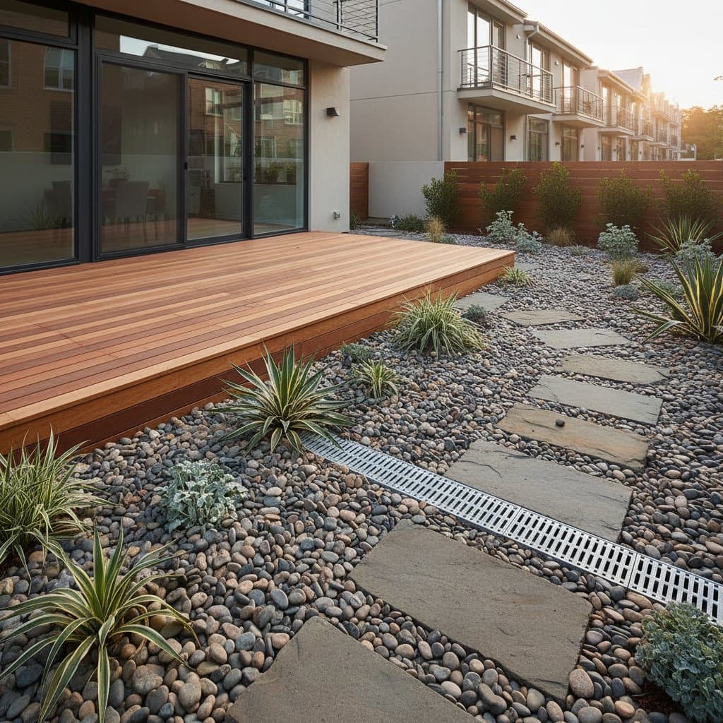 Featured image for Gravel Gardens Replace Lawn Care Around Decks