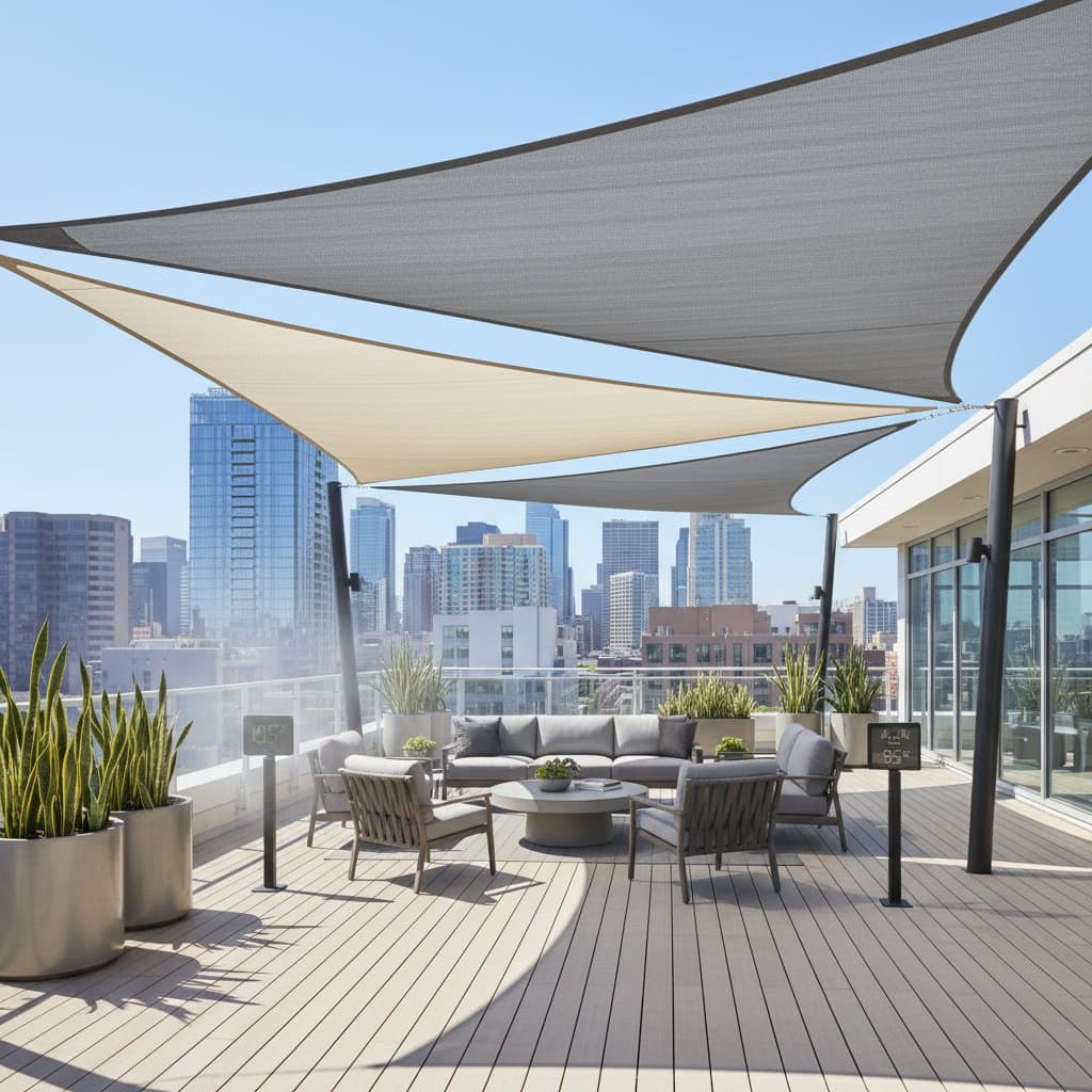 Featured image for Solar Shade Sails Drop Deck Heat by 20 Degrees