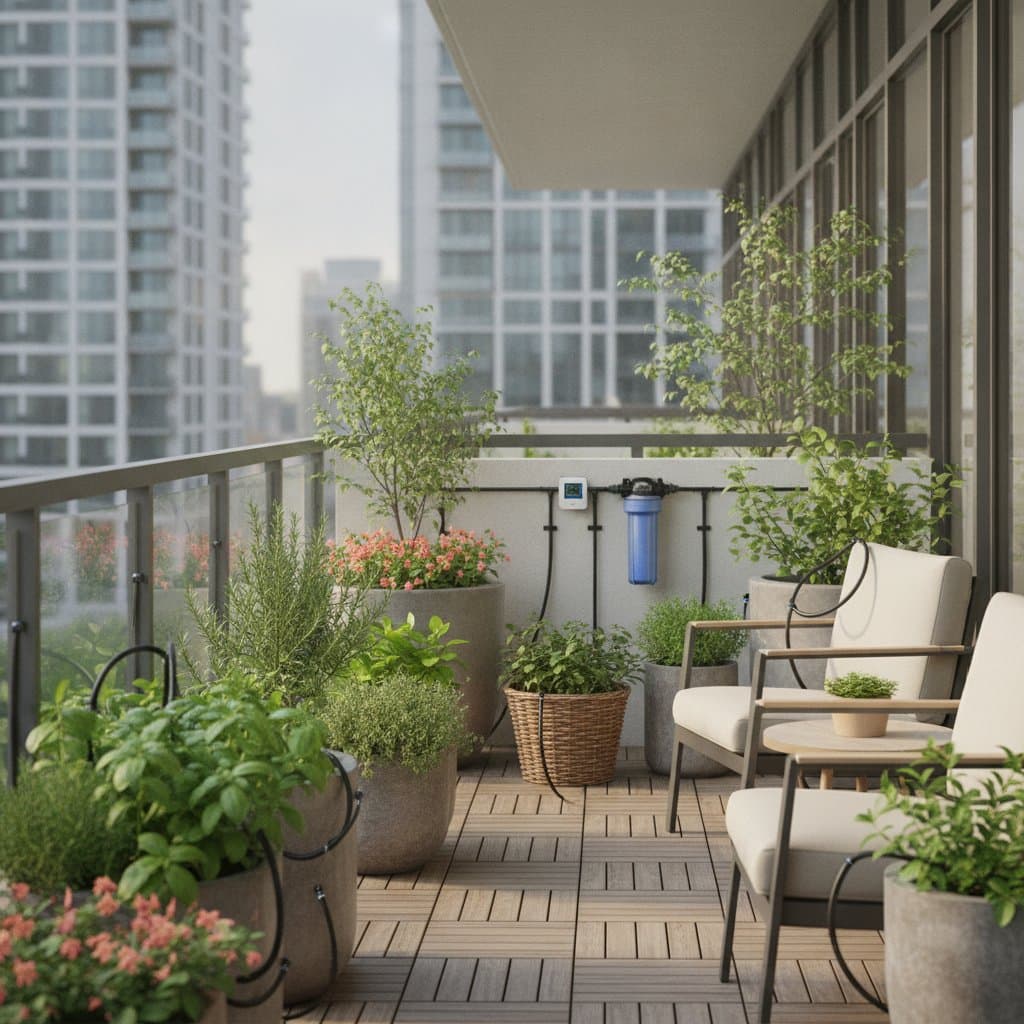 Featured image for Micro-Drip Systems Keep Balcony Plants Thriving