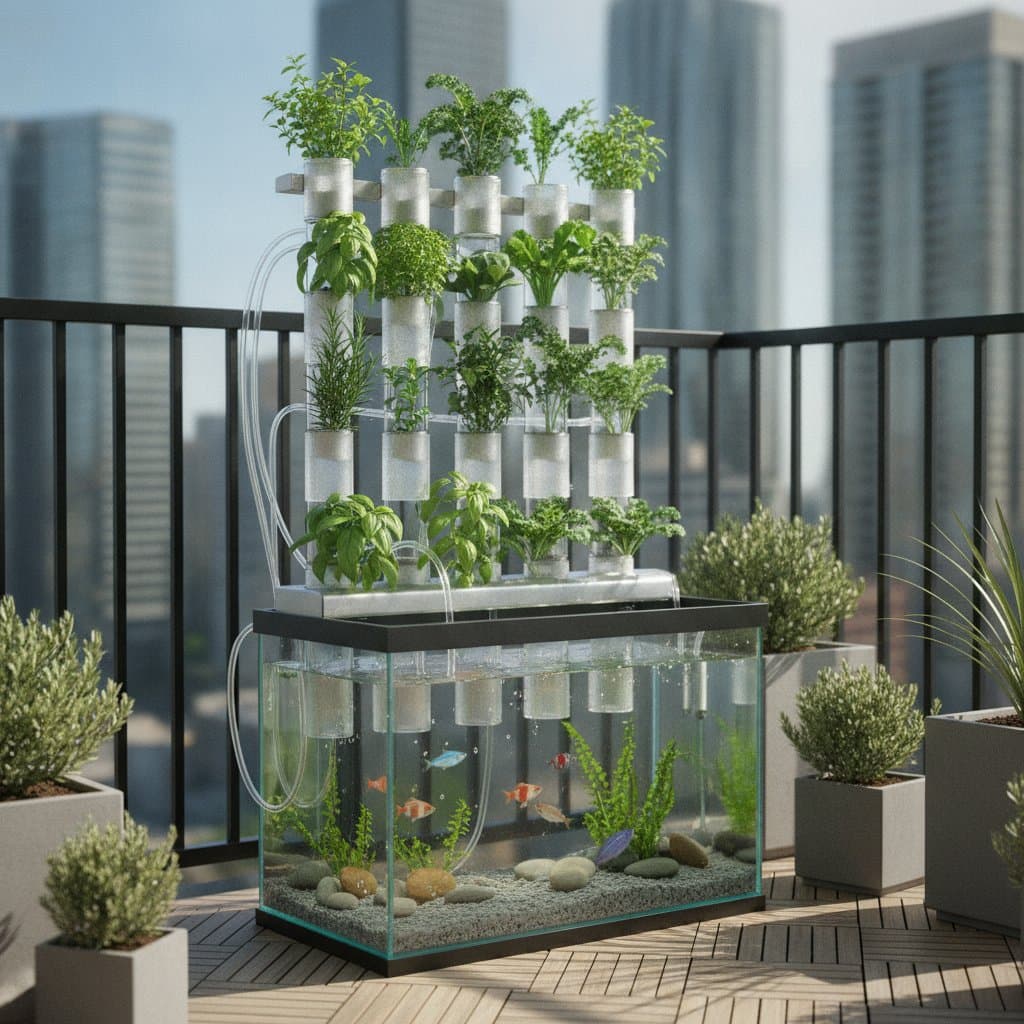 Featured image for Turn Your Balcony into a Fish-Powered Veggie Garden