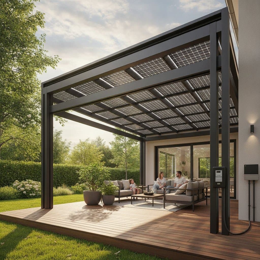 Featured image for Shade That Pays for Itself With Solar Pergolas